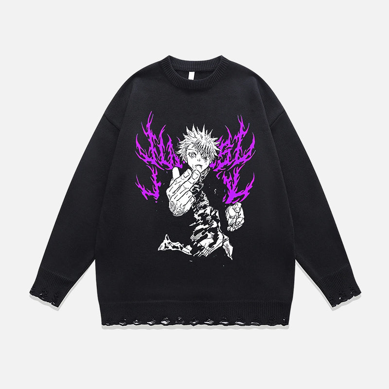 Purple Gojo Sweater