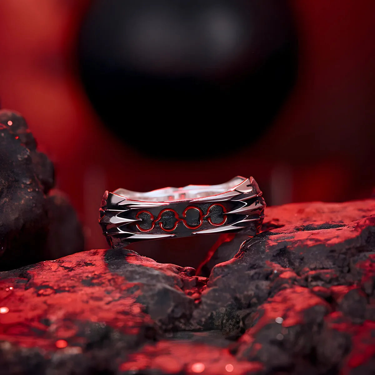 BLACK SABER ARMOUR RING