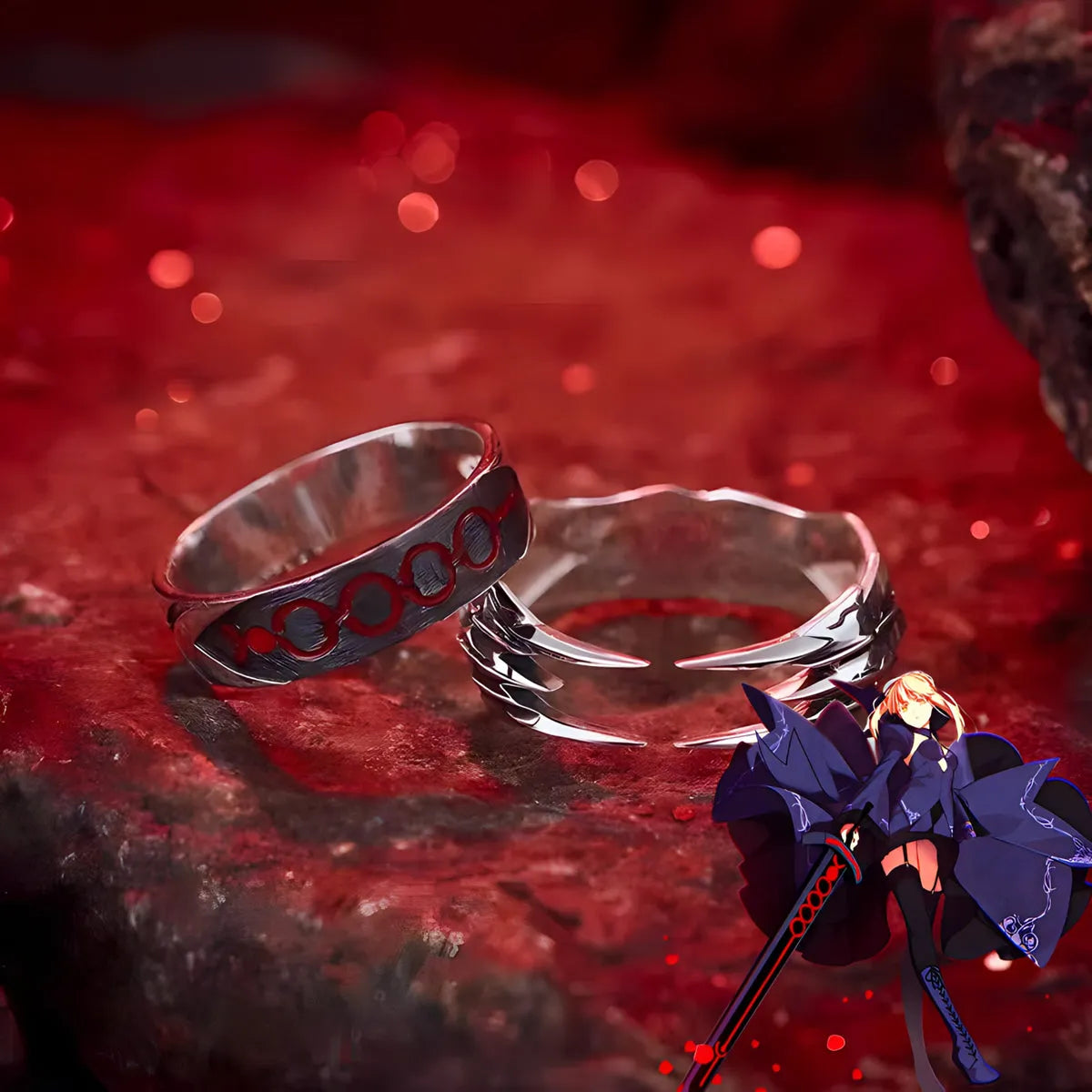 BLACK SABER ARMOUR RING